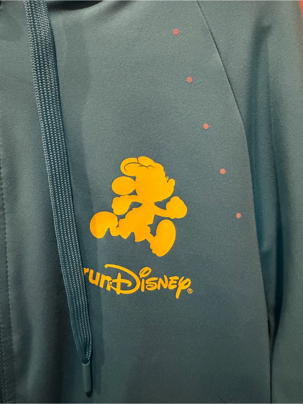 RunDisney Blue Hooded Zip Jacket with Minnie Mouse - Picture 2 of 10